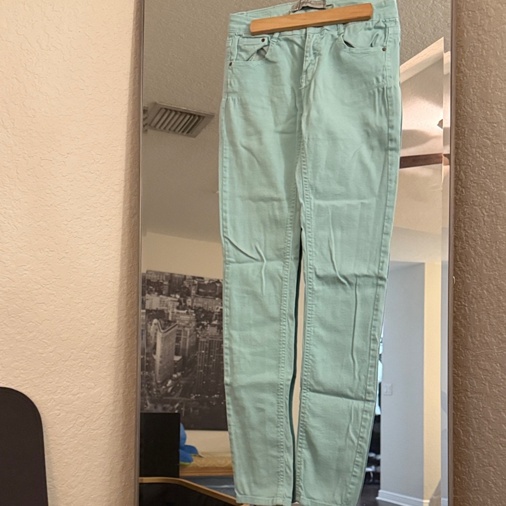 Mint Green Women's Jeans